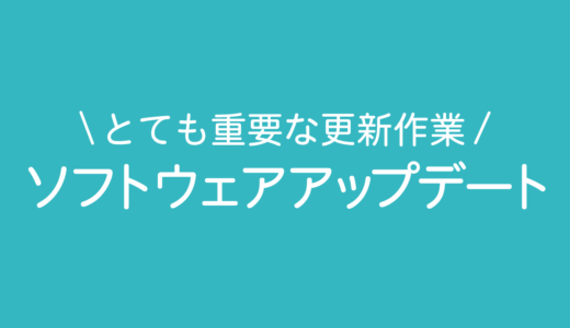 ソフトウェアアップデートとは？